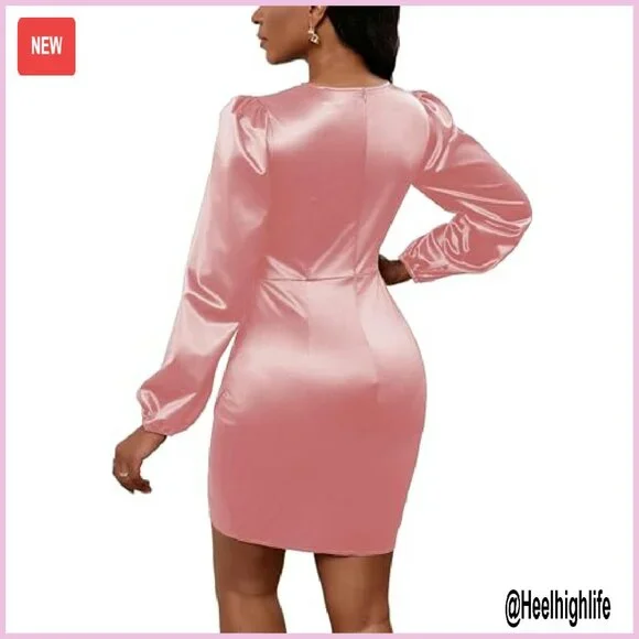 long sleeve corset prom dress Long Black Corset Formal Dress with Puff Sleeves - Size 18 main image 1